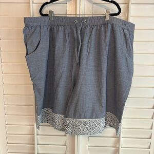 Swimsuits For‎ All Chambray Shorts Size 28